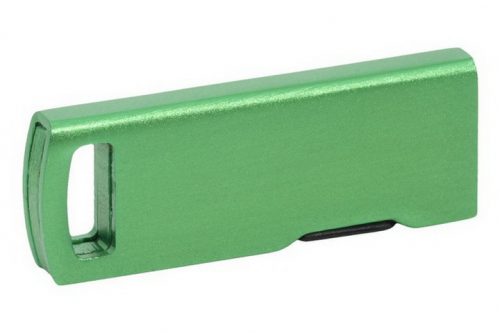 Pendrive z grawerem w kolorze zielonym