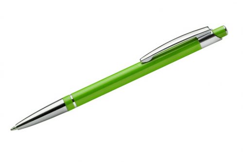 Długopis Slim z grawerem - kolor: jasno-zielony