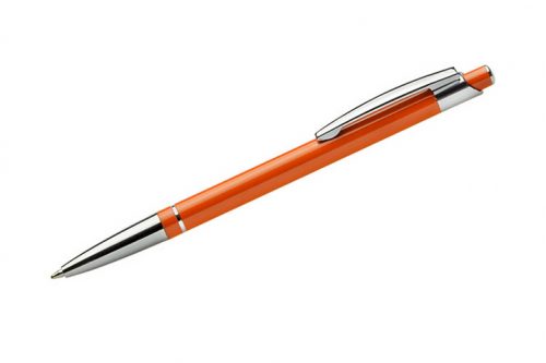 Długopis z grawerem Slim - kolor: pomarańczowy
