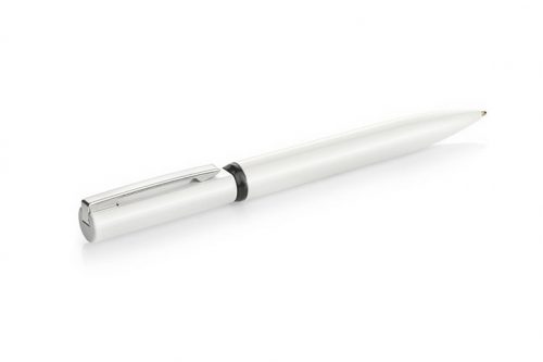Długopis z grawerem Solid w kolorze białym
