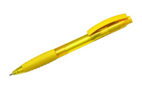 Długopisy plastikowe w kolorze żółtym
